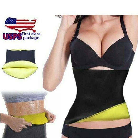 HOT SPORT NEOPRENE SPORT WAIST TRAINER TRIMMER bun - Picture 5 of 6